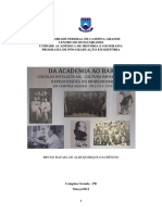 Da Academia Ao Bar: Círculos Intelectuais, Cultura Impressa e Repercussões Do Modernismo em Campina Grande - PB (1913-1953)