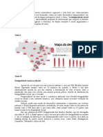 Proposta de Redação - A Desigualdade Social em Questão No Brasil