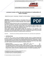 9IMC - Literature Study On The Rate and Mechanism of Carbonation of Lime in Mortars