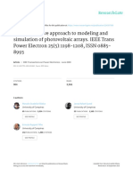 2009 - IEEE - Comprehensive Approach To Modeling and Simulation of PV Arrays