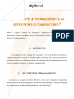 Le Management A La Gestion Des Organisations