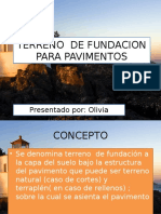 Terreno de Fundacion para Pavimentos