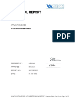 Restricted Earth Fault Technical Report