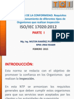 ISO/IEC 17020:2012: Parte I