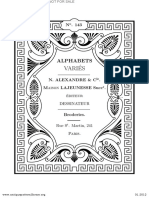 Alphabets Variés (1901) - N. Alexandre & Cie Alexandre