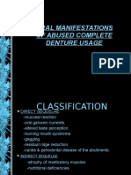 Oral Manifestations of Denture Abuse