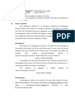 I. TITLE OF EXPERIMENT: The Equilibrium Constant II. Experiment Date: March, 28 Iii. The Purpose