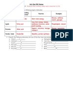 Unit One EOC Review: Molecule That Contains Carbon and Is Important To Life