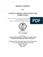 Project Report Antenna Design, Simulation and Fabrication