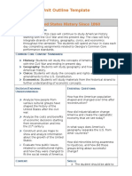 Unit Outline Template: 5 Grade: United States History Since 1860