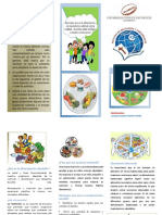 Triptico para Estrategias de Promocion de La Salud