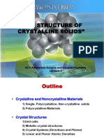 Lecture3-The Structure of Crystalline Solids