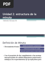 Estructura de La Minuta