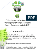  KEY Issues Sustainable Development Using Renewable Energy by AMITH KULAI