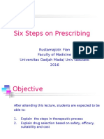 Six Steps On Prescribing: Rustamaji/dr. Fian Faculty of Medicine Universitas Gadjah Mada/ Univ Tadulako 2016