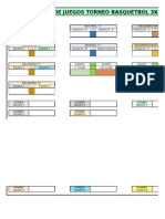 Esquema de Juegos Basquetbol 3x3