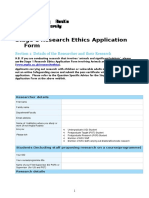 Stage 1 Research Ethics Application Form 2016