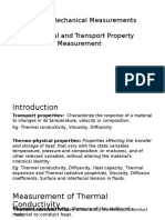 ME305 - Mechanical Measurements 6. Thermal and Transport Property Measurement