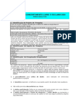 Tcle Termo de To Livre e Esclarecido para Adultos - Furb