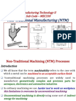 Non Traditional Machining