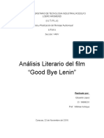 Analisis de La Pelicula Good Bye Lenin