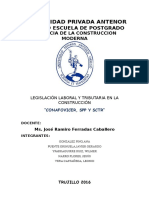 Informe Conafovicer, SPP y SCTR