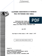 Aerodynamic Characteristics of Perforated Wall For Transonic Tunnel