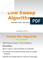 Line Sweep Algorithms: Schalk-Willem Krüger - 2009 Training Camp 1