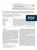 Lund Et Al 2013. Practical Way To Quantify Minerals From Chemical Assays at Malmberget Iron Ore Operations - An Important Tool For The Geometallurgical Program