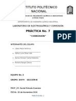 Practica No. 7 Corrosion