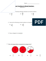 Improper Fractions and Mixed Numbers