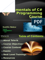 00 Fundamentals of Csharp Course Introduction 110627100118 Phpapp02