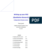 Writing Up Your PHD Qualitative Research PDF