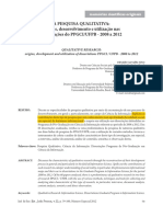 ALVES, E. C. AQUINO, M. A. A Pesquisa Qualitativa - Origens, Desenvolvimento e Utilização Nas Dissertações Do PPGCI-UFPB - 2008 A 2012