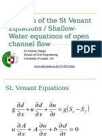 Solution of The ST Venant Equations (Part 2)