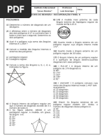 Revisão Final - 8 Ano - Poligonos e Triangulos - Cópia