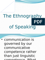 The Ethnography of Speaking