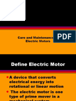 Care and Maintenance of Induction Motor