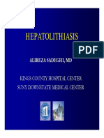 Hepatolithiasis: Alireza Sadeghi, MD