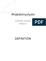 Rhabdomyolysis: Sheeba Hakak Amnch