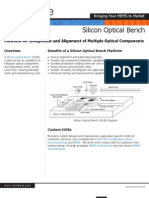 Silicon Optical Bench - Micralyne MEMS Foundry