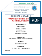 Organizacion Del Sistema Nacional de Salud