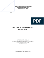 Ley Orgánica Del Poder Público Municipal