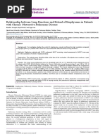 Relationship Between Lung Functions and Extend of Emphysema in Patients With Chronic Obstructive Pulmonary Disease 2161 105X.1000191