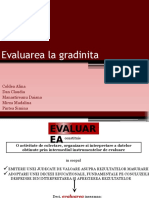 Evaluarea La Gradinita