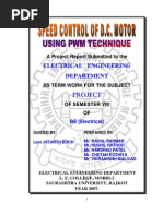 Speed Control of DC Motor Using PWM Technique