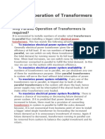 Parallel Operation of Transformers