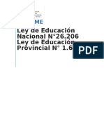 INFORME LEY Nacional 26.603 - LEY Prov. de Formosa 1.630