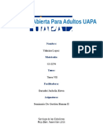 Tarea de Seminario de Gestion Humana Vii