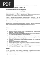 CONVENIO No. 118 SOBRE LA IGUALDAD DE TRATO (Seguridad Social), 1962